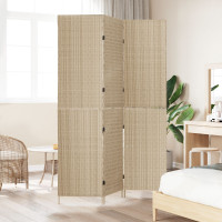 Produktbild för Rumsavskiljare Beige 147 x 180 cm konstrotting