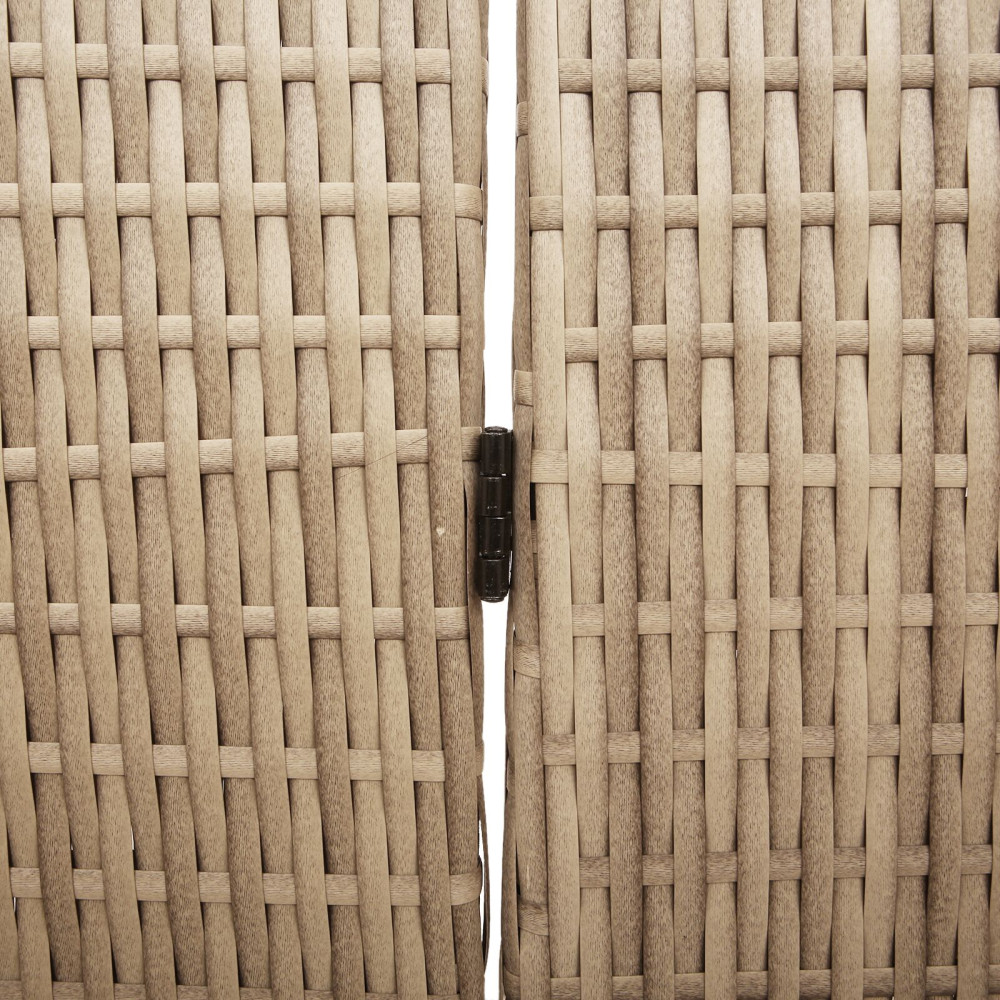Produktbild för Rumsavskiljare Beige 147 x 180 cm konstrotting