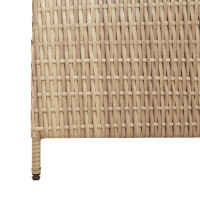 Produktbild för Rumsavskiljare Beige 147 x 180 cm konstrotting
