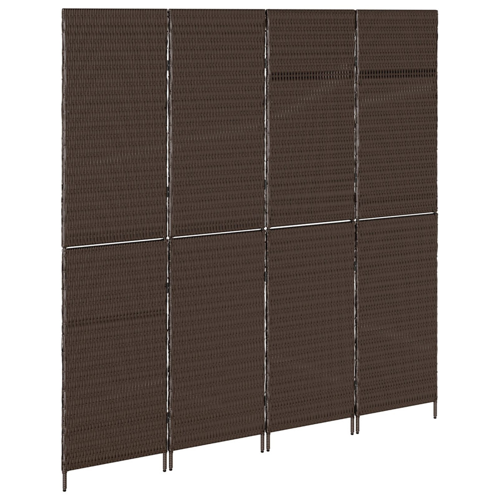 Produktbild för Rumsavskiljare Brun 195 x 180 cm konstrotting