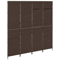 Produktbild för Rumsavskiljare Brun 195 x 180 cm konstrotting