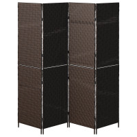 Produktbild för Rumsavskiljare Brun 195 x 180 cm konstrotting