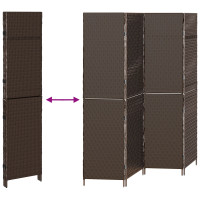 Produktbild för Rumsavskiljare Brun 195 x 180 cm konstrotting