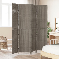 Produktbild för Rumsavskiljare Grå 195 x 180 cm konstrotting