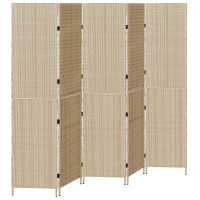 Produktbild för Rumsavskiljare Beige 242 x 180 cm konstrotting