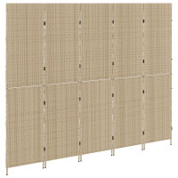 Produktbild för Rumsavskiljare Beige 242 x 180 cm konstrotting