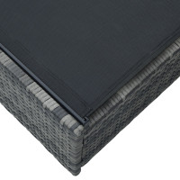 Produktbild för Solstol Reclining Grå 200.5 x 70 x 75 cm konstrotting