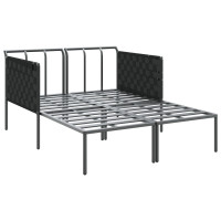 Produktbild för Solbädd Antracit 153 x 115 x 69.5 cm Pulverlackerat stål