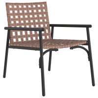Produktbild för Trädgård Stol 2 pcs Brun 78 x 55,5 x 75,5 cm konstrotting
