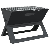Produktbild för Utomhusgrill Svart 46 x 31 x 31 cm Stål