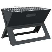 Produktbild för Utomhusgrill Svart 46 x 31 x 31 cm Stål