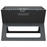 Produktbild för Utomhusgrill Svart 46 x 31 x 31 cm Stål