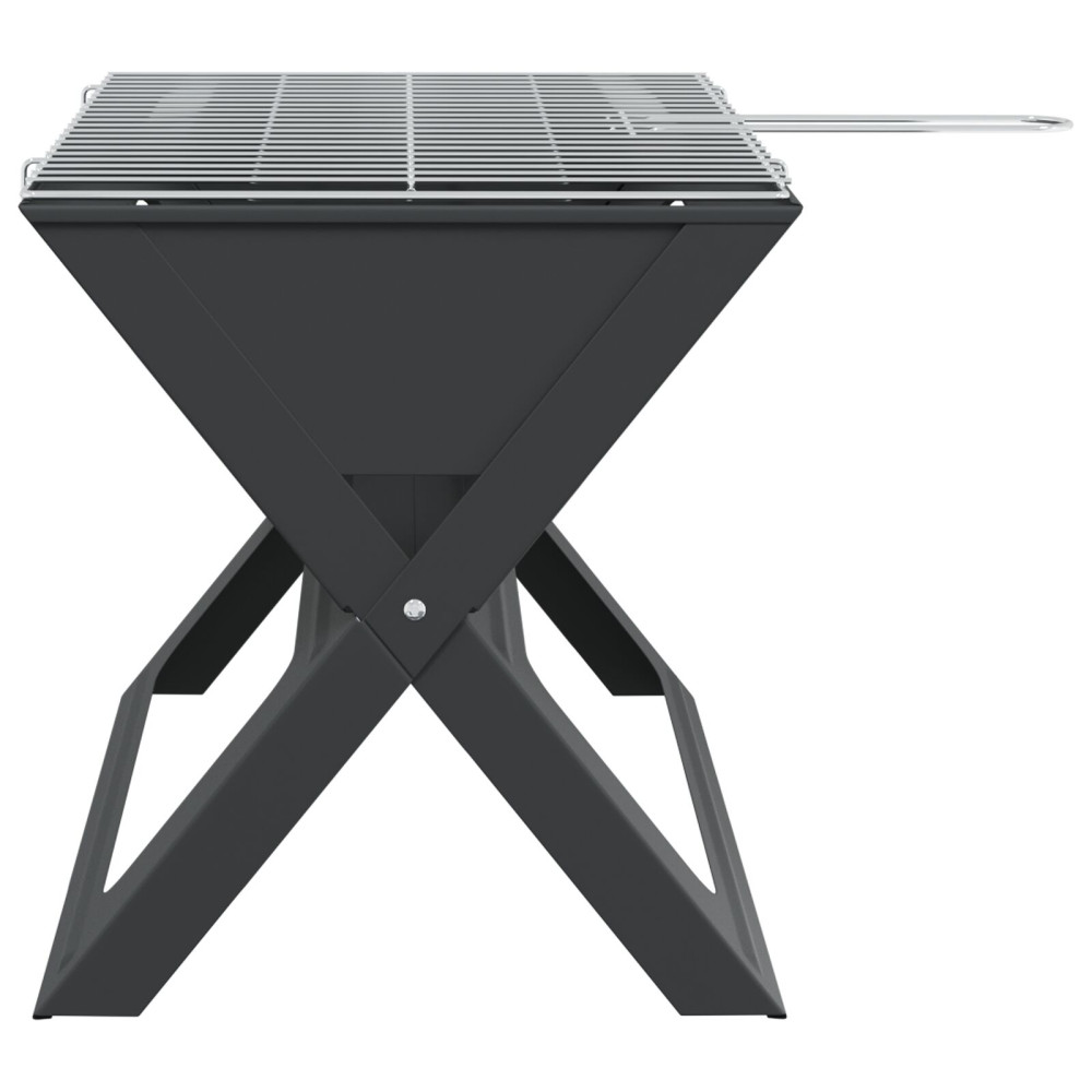 Produktbild för Utomhusgrill Svart 46 x 31 x 31 cm Stål