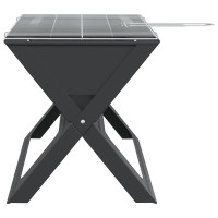 Produktbild för Utomhusgrill Svart 46 x 31 x 31 cm Stål