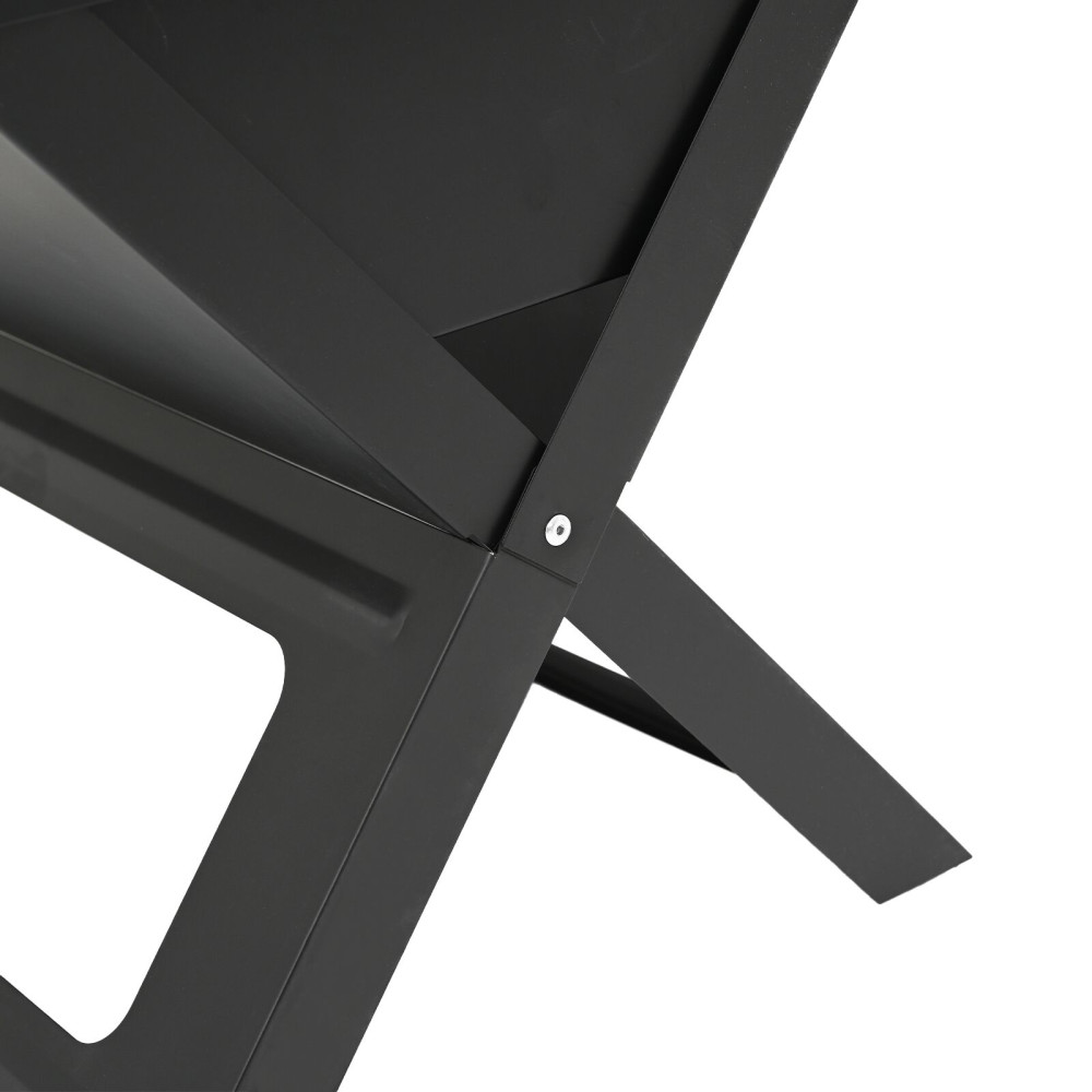 Produktbild för Utomhusgrill Svart 46 x 31 x 31 cm Stål