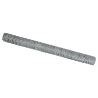 Produktbild för Hexagonstängsel Silver 1,6 x 100 m Galvaniserat stål