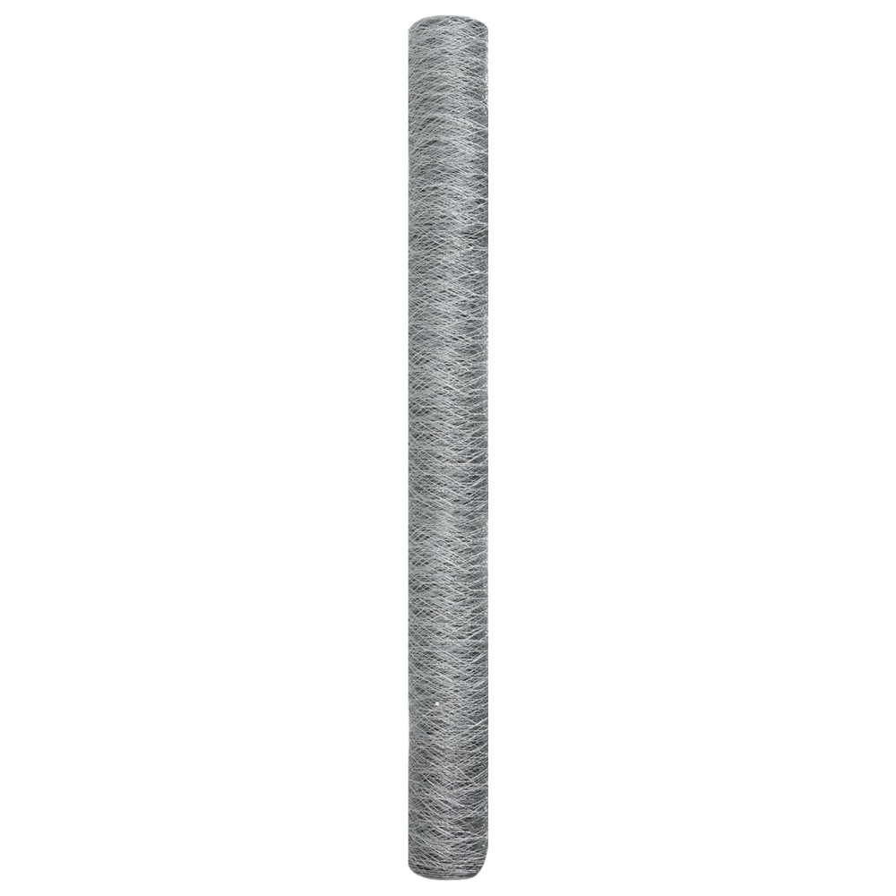 Produktbild för Hexagonstängsel Silver 1,6 x 100 m Galvaniserat stål