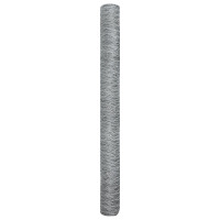 Produktbild för Hexagonstängsel Silver 1,6 x 100 m Galvaniserat stål