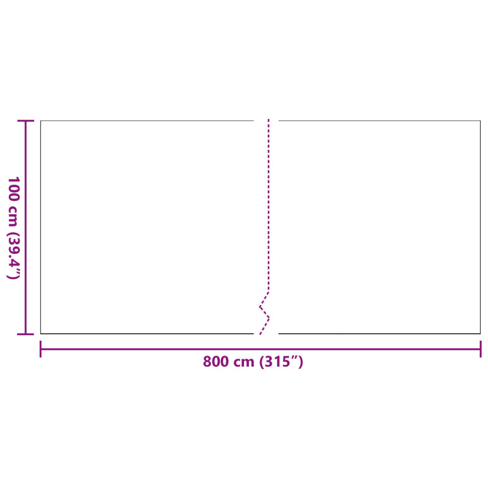 Produktbild för Konstgräs 800 x 100 x 4 cm PP & PE