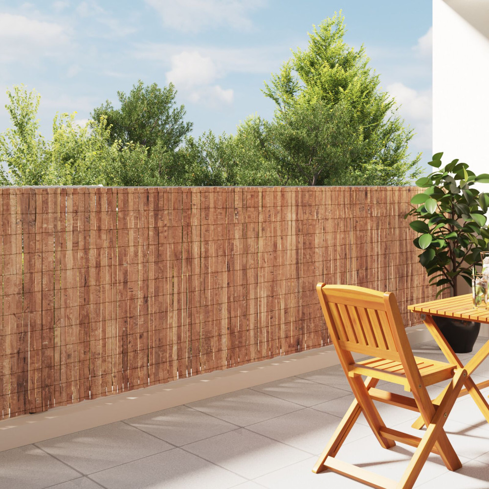 Produktbild för Barkstaket Brun 400 x 125 cm Bark