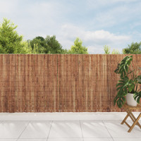 Produktbild för Barkstaket Brun 400 x 125 cm Bark