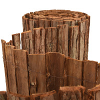 Produktbild för Barkstaket Brun 400 x 125 cm Bark
