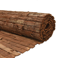 Produktbild för Barkstaket Brun 400 x 125 cm Bark