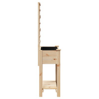 Produktbild för Trädgårdsplanterare Beige 71 x 38 x 152 cm Massivt Furu