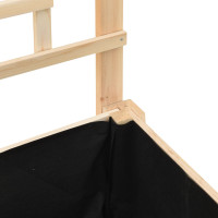 Produktbild för Trädgårdsplanterare Beige 203,5 x 54 x 152,5 cm Massivt Furu