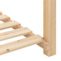 Produktbild för Trädgårdsplanterare Beige 111 x 37 x 76,5 cm Massivt Furu