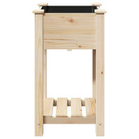Produktbild för Trädgårdsplanterare Beige 45 x 45 x 76,5 cm Massivt Furu