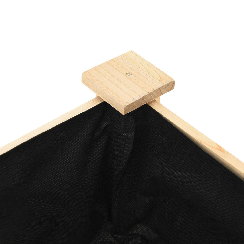 Produktbild för Trädgårdsplanterare Beige 60,5 x 60 x 76,5 cm Massivt Furu
