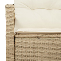 Produktbild för Trädgårdsoffa med kudde 120 x 62 x 69 cm konstrotting