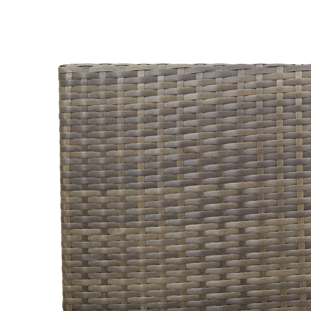 Produktbild för Trädgårds stapelbara stolar 2 pcs Grå och Brun 54 x 56 x 90 cm
