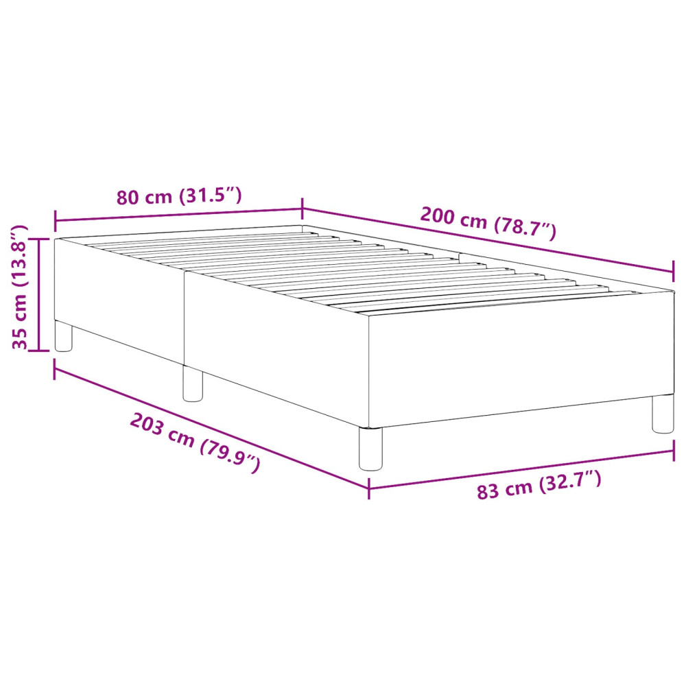 Produktbild för Bäddfjäder Blå 80 x 200 cm Kordread tyg
