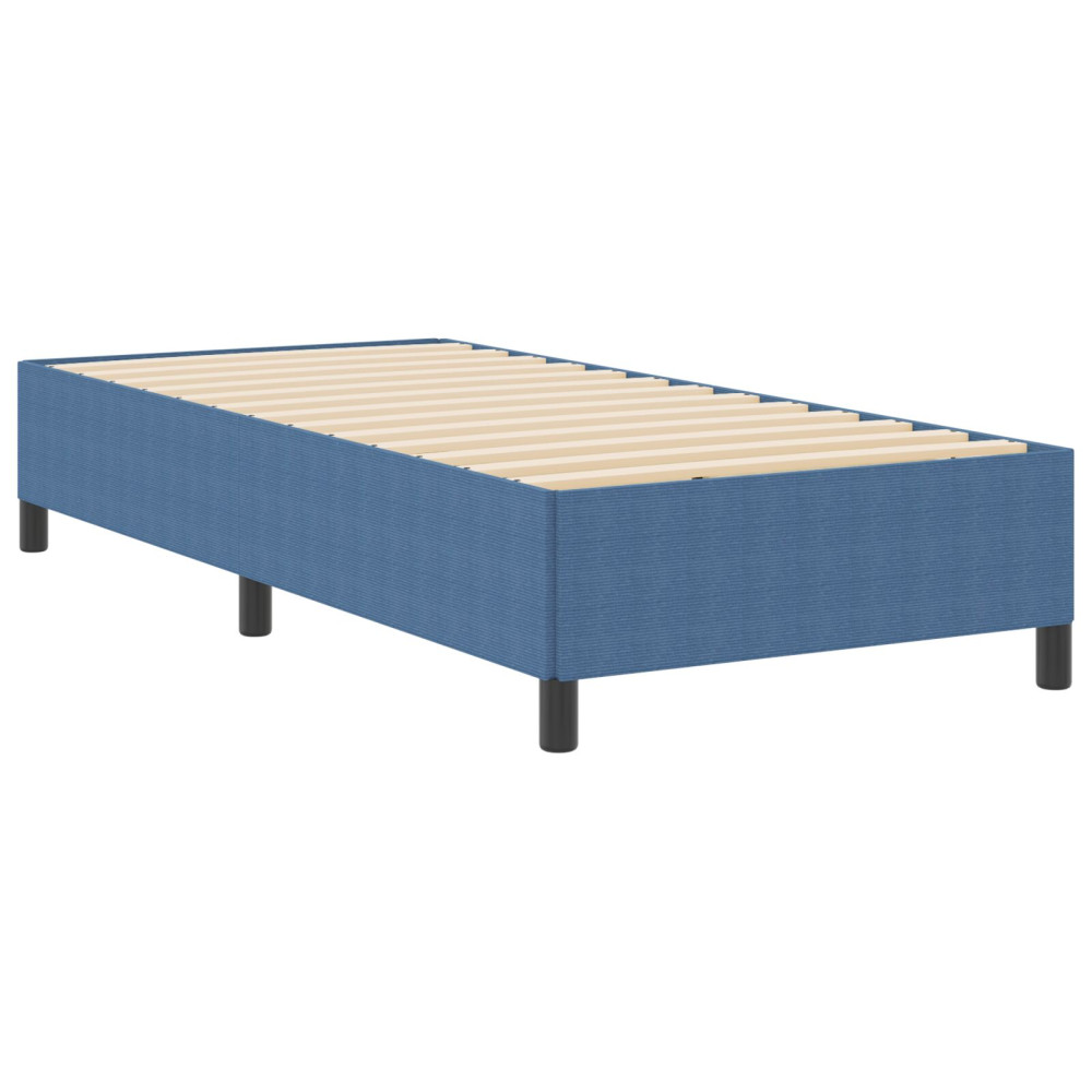 Produktbild för Bäddfjäder Blå 100 x 200 cm Kordread tyg
