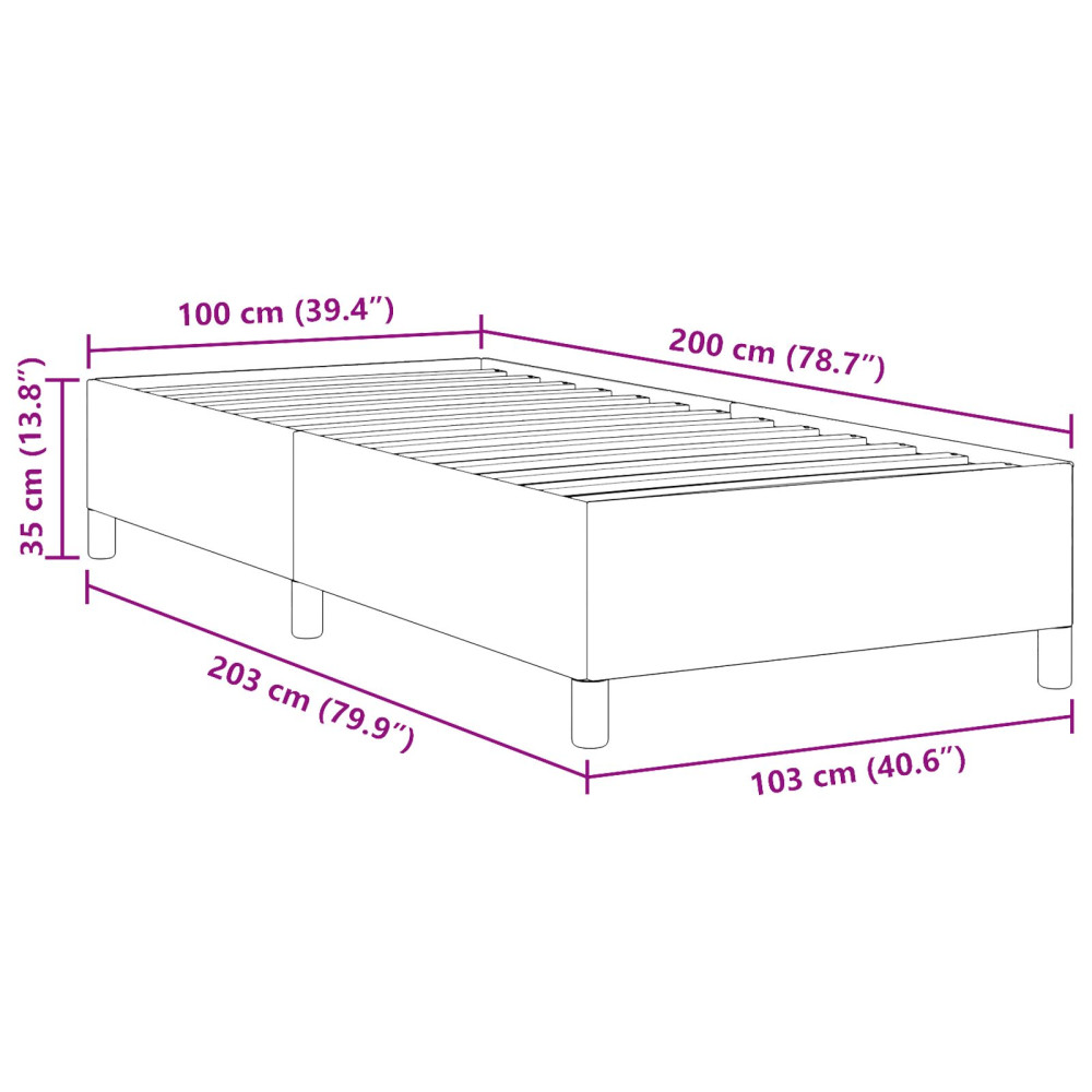 Produktbild för Bäddfjäder Blå 100 x 200 cm Kordread tyg