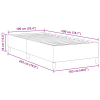 Produktbild för Bäddfjäder Blå 100 x 200 cm Kordread tyg