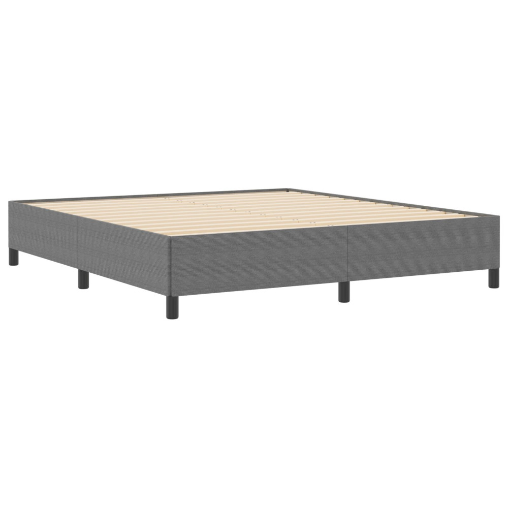 Produktbild för Bäddfjäder Ljusgrå 180 x 200 cm Kordread tyg