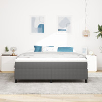 Produktbild för Bäddfjäder Ljusgrå 180 x 200 cm Kordread tyg