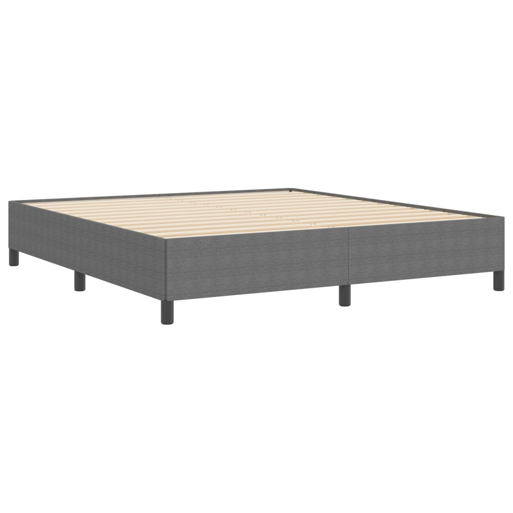 Produktbild för Bäddfjäder Ljusgrå 180 x 200 cm Kordread tyg