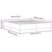 Produktbild för Bäddfjäder Ljusgrå 180 x 200 cm Kordread tyg