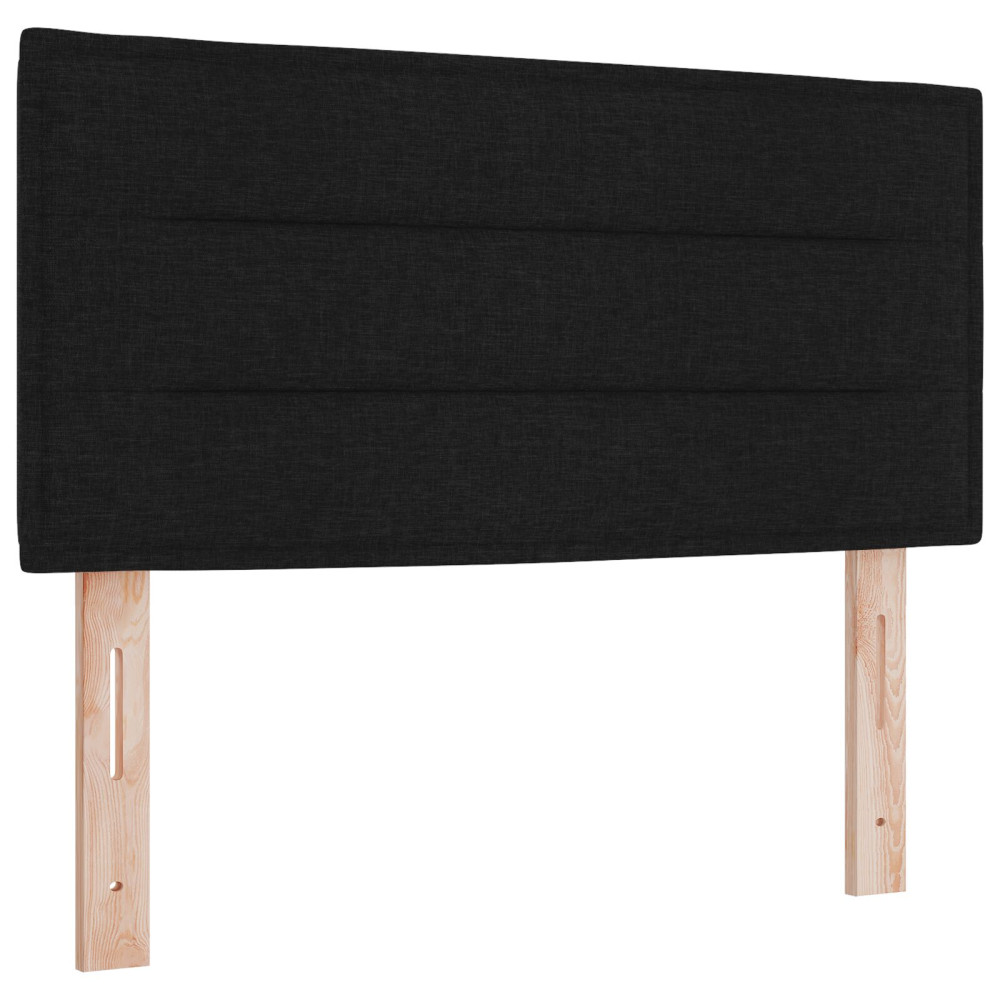 Produktbild för Huvudgavel Svart 100 cm tyg