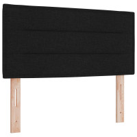 Produktbild för Huvudgavel Svart 100 cm tyg
