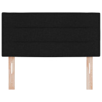 Produktbild för Huvudgavel Svart 100 cm tyg