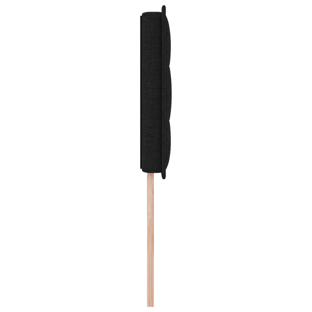 Produktbild för Huvudgavel Svart 100 cm tyg