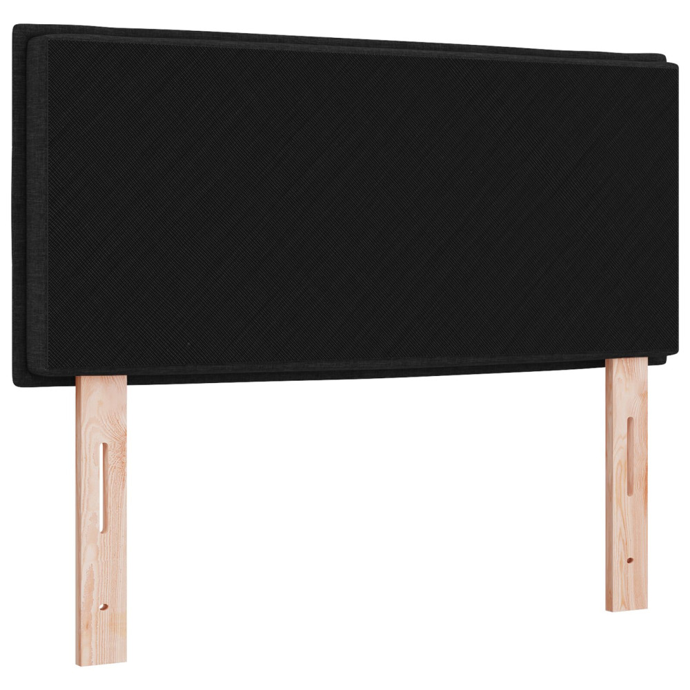 Produktbild för Huvudgavel Svart 100 cm tyg