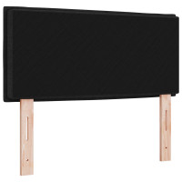 Produktbild för Huvudgavel Svart 100 cm tyg