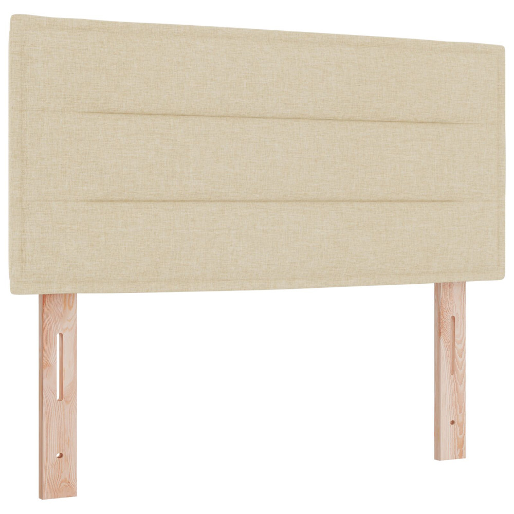 Produktbild för Huvudgavel Kräm 100 cm tyg