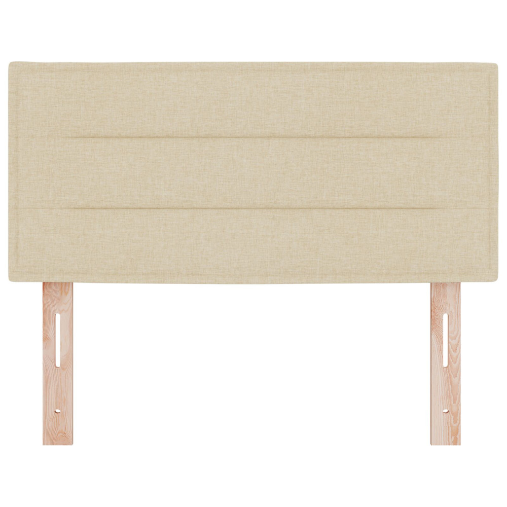 Produktbild för Huvudgavel Kräm 100 cm tyg